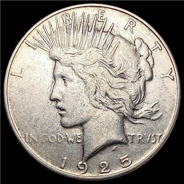 1925-S Silver Peace Dollar LIGHTLY CIRCULATED