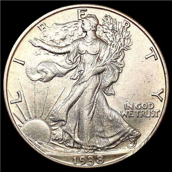 1938-D Walking Liberty Half Dollar CLOSELY UNCIRCU