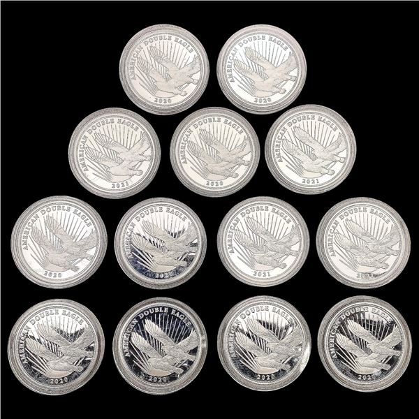 [13] American 2oz SILV Dbl Eagle [[9] 2021, [4] 20