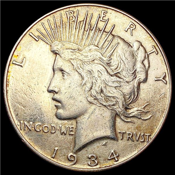 1934 Silver Peace Dollar CLOSELY UNCIRCULATED