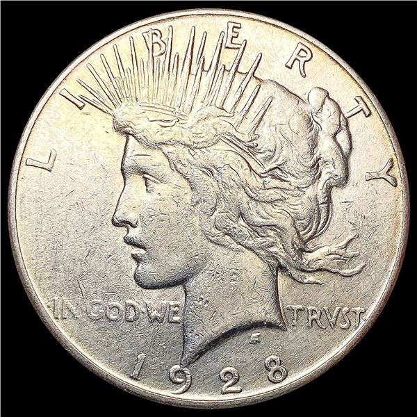 1928-S Silver Peace Dollar NEARLY UNCIRCULATED