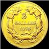 Image 2 : 1878 $3 Gold Piece NICELY CIRCULATED