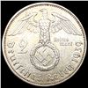 Image 2 : 1939-A Germany Silver 2 Reichs Mark CLOSELY UNCIRC