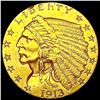 Image 1 : 1913 $2.50 Gold Quarter Eagle CLOSELY UNCIRCULATED