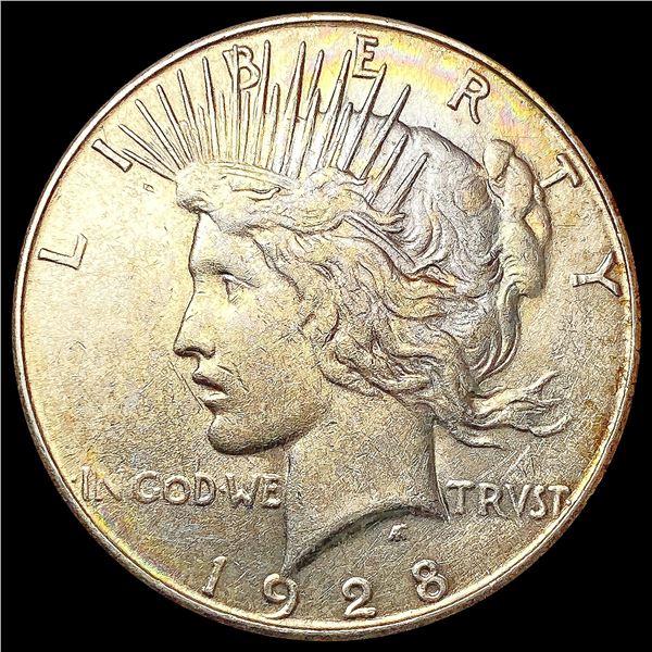 1928-S Silver Peace Dollar CLOSELY UNCIRCULATED