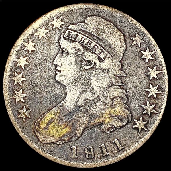 1811 Capped Bust Half Dollar NICELY CIRCULATED