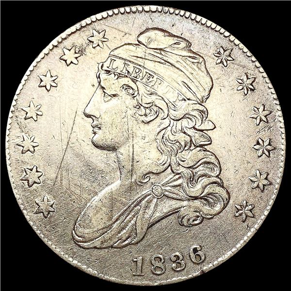 1836 Capped Bust Half Dollar CLOSELY UNCIRCULATED