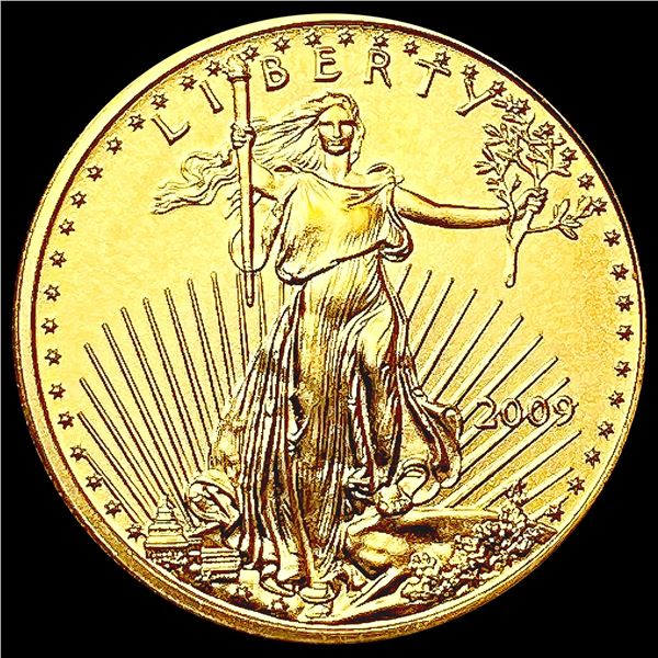 2009 US 1/10oz Gold $5 Eagle SUPERB GEM BU