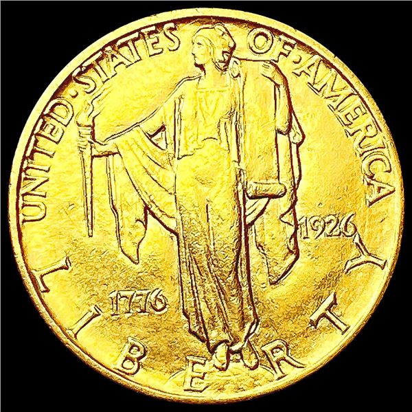 1926 Sesquincentennial $2.50 Gold Quarter Eagle GE