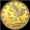 Image 1 : 1900 $5 Gold Half Eagle CLOSELY UNCIRCULATED
