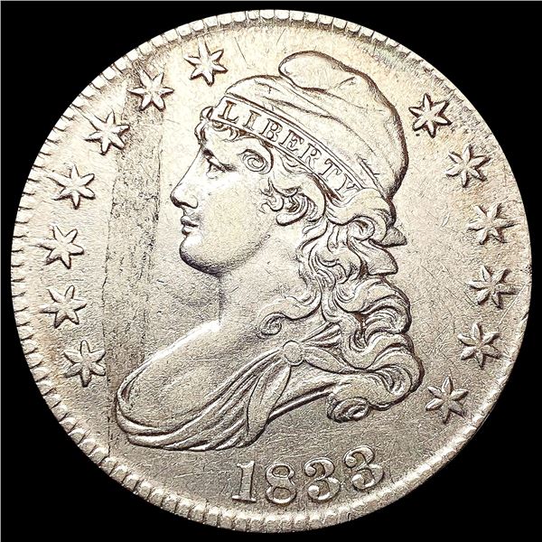 1833 Capped Bust Half Dollar CLOSELY UNCIRCULATED