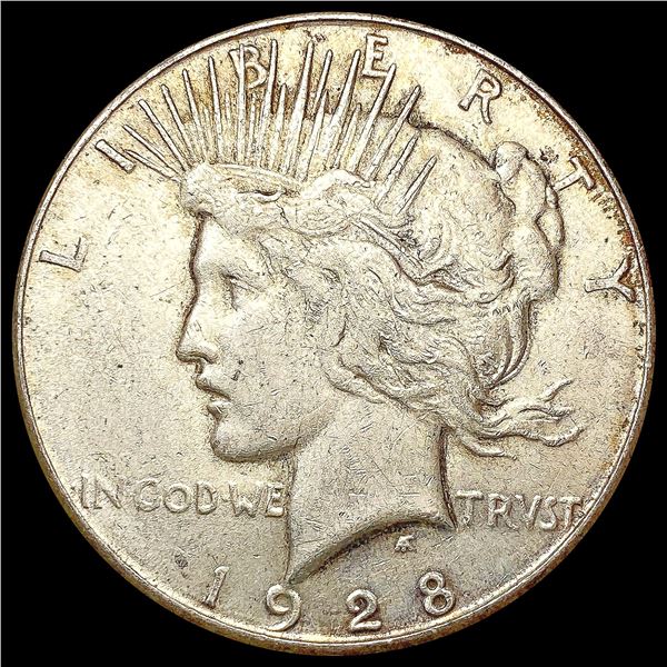 1928-S Silver Peace Dollar NEARLY UNCIRCULATED