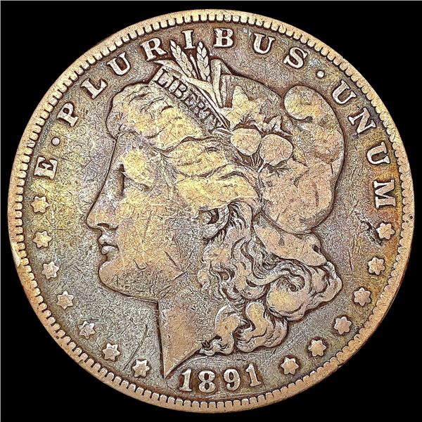 1891-CC Morgan Silver Dollar NICELY CIRCULATED