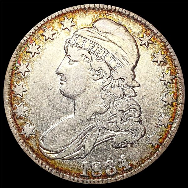 1834 Capped Bust Half Dollar LIGHTLY CIRCULATED