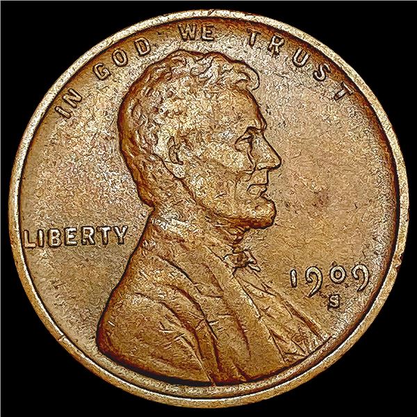 1909-S Wheat Cent CLOSELY UNCIRCULATED