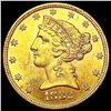 Image 1 : 1882 $5 Gold Half Eagle UNCIRCULATED