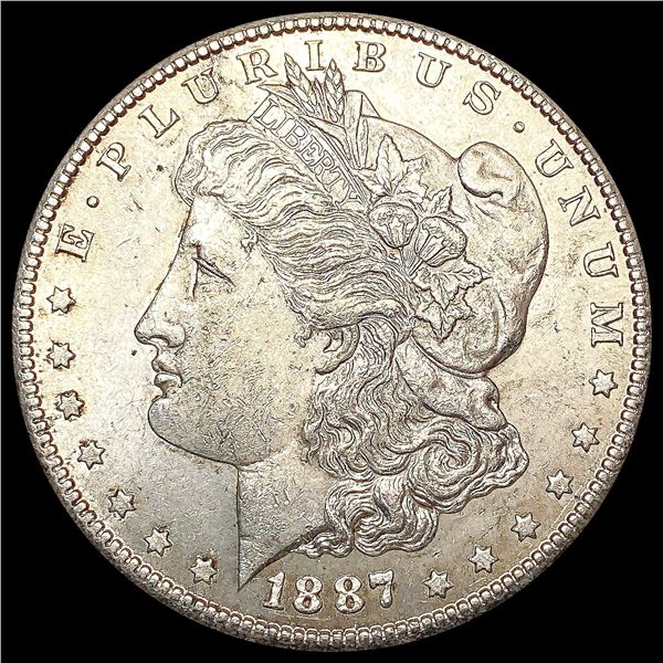 1887-S Morgan Silver Dollar CHOICE AU