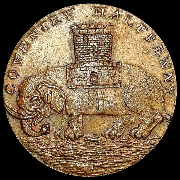 1793 G. Brit Lady Godiva Token LIGHTLY CIRCULATED