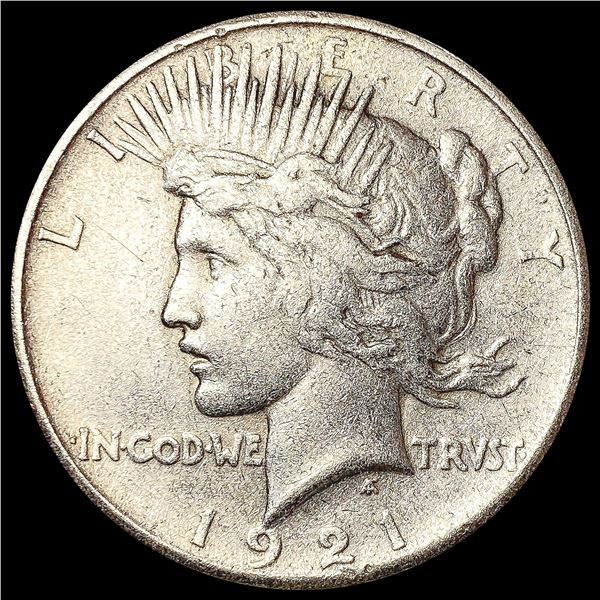 1921 Silver Peace Dollar NEARLY UNCIRCULATED