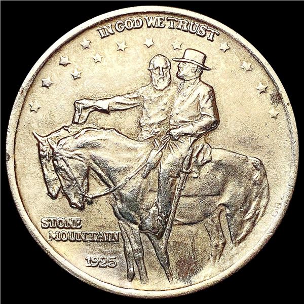 1925 Stone Mountain Half Dollar CHOICE AU