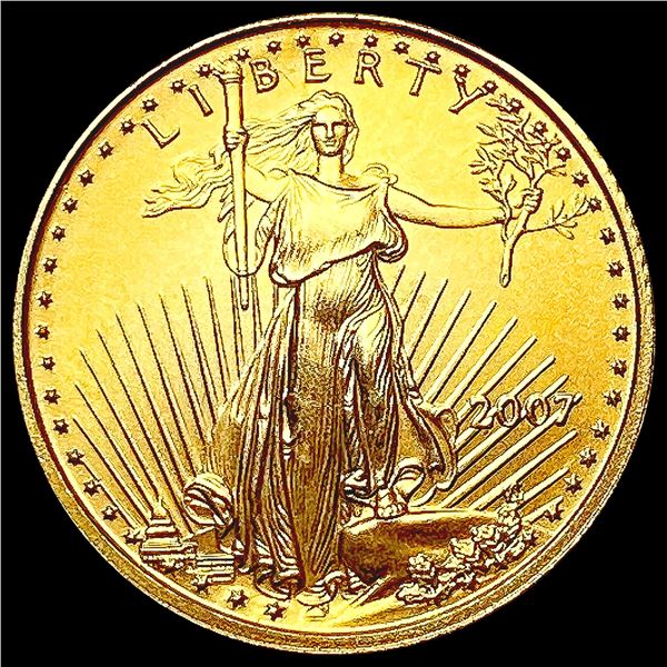 2007 US 1/10oz Gold $5 Eagle SUPERB GEM BU