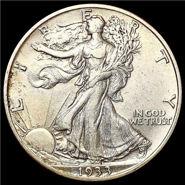 1933-S Walking Liberty Half Dollar CLOSELY UNCIRCU