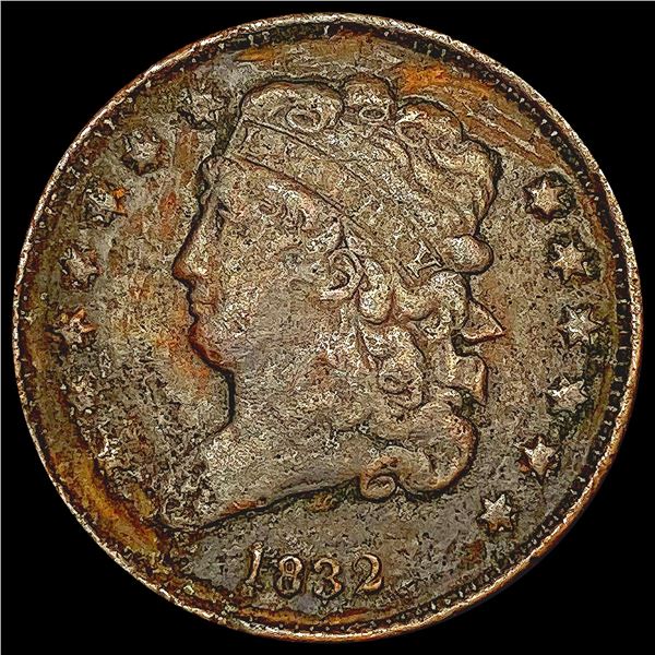 1832 Classic Head Half Cent LIGHTLY CIRCULATED