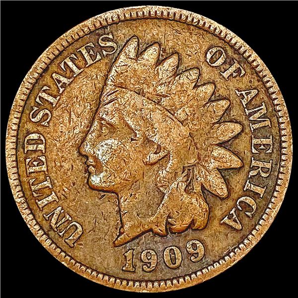 1909-S Indian Head Cent NICELY CIRCULATED