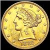 Image 1 : 1885 $5 Gold Half Eagle UNCIRCULATED