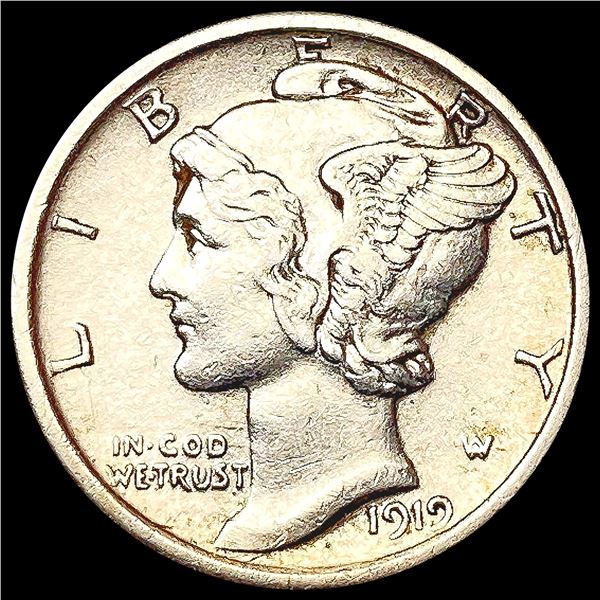 1919-S Mercury Dime CLOSELY UNCIRCULATED