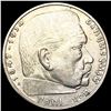 Image 1 : 1937-A Germany Silver 2 Reichs Mark CHOICE AU