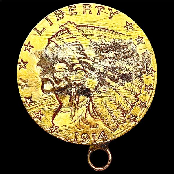 1914-D $2.50 Gold Quarter Eagle HIGH GRADE