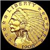 Image 1 : 1908 $2.50 Gold Quarter Eagle CLOSELY UNCIRCULATED