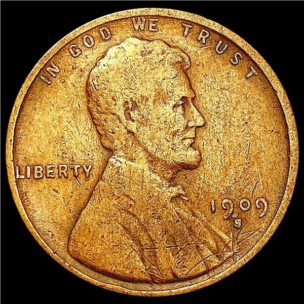 1909-S VDB Wheat Cent LIGHTLY CIRCULATED
