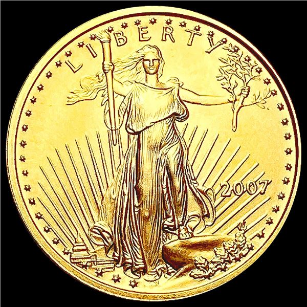 2007 US 1/10oz Gold $5 Eagle SUPERB GEM BU