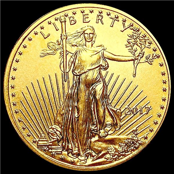 2017 US 1/10oz Gold $5 Eagle SUPERB GEM BU
