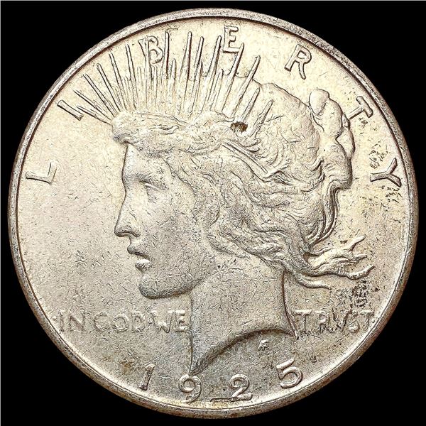 1925-S Silver Peace Dollar CLOSELY UNCIRCULATED