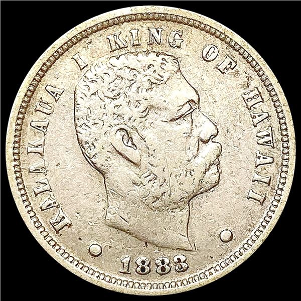 1883 Kingdom of Hawaii Dime NICELY CIRCULATED
