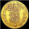 Image 2 : 1757 Spain .0498oz Gold 1/2 Escudo NICELY CIRCULAT