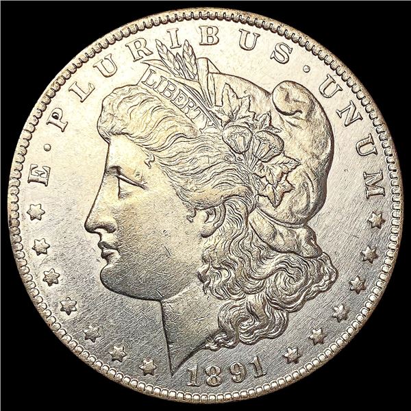 1891-CC Morgan Silver Dollar CLOSELY UNCIRCULATED