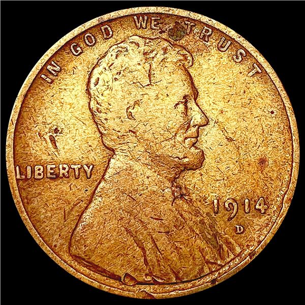 1914-D Wheat Cent NICELY CIRCULATED