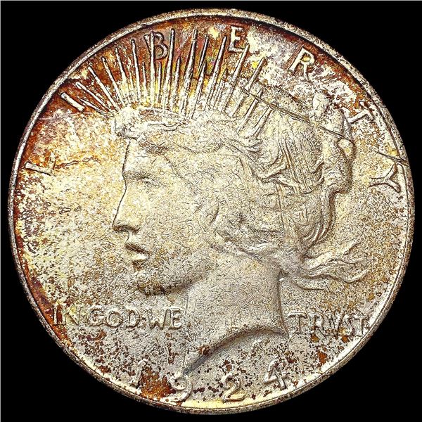 1924-S Silver Peace Dollar NEARLY UNCIRCULATED