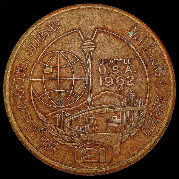 1962 Seattle Expo Token CLOSELY UNCIRCULATED