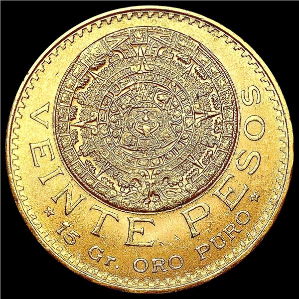 1959 Mexico .4823oz Gold 20 Pesos CHOICE BU