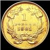 Image 2 : 1881 Rare Gold Dollar CLOSELY UNCIRCULATED