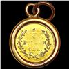 Image 2 : 1873 Rnd CA Gold Quarter w/ 14K Gold Bezel LIGHTLY
