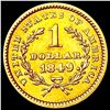 Image 2 : 1849 Rare Gold Dollar CLOSELY UNCIRCULATED