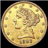 Image 1 : 1893 $5 Gold Half Eagle CLOSELY UNCIRCULATED