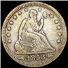 Image 1 : 1853 A+R Seated Liberty Quarter NICELY CIRCULATED