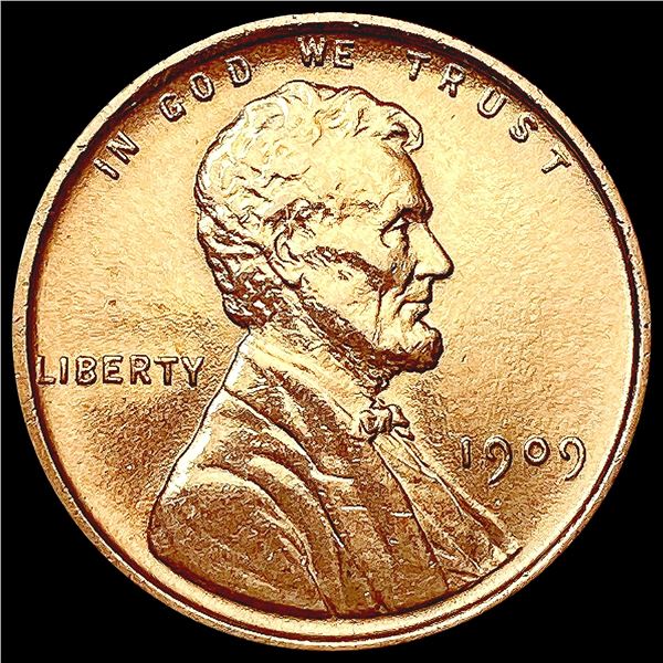 1909 VDB RED Wheat Cent UNCIRCULATED